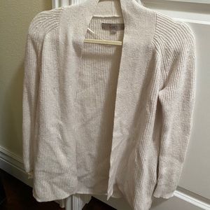 Loft white knit cardigan